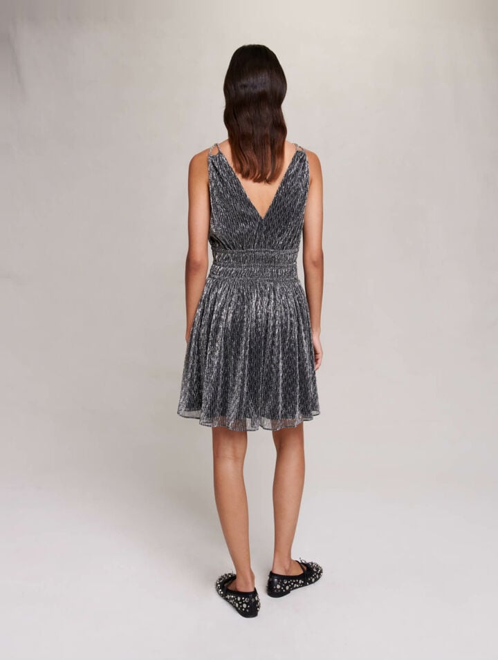 Short silver dress