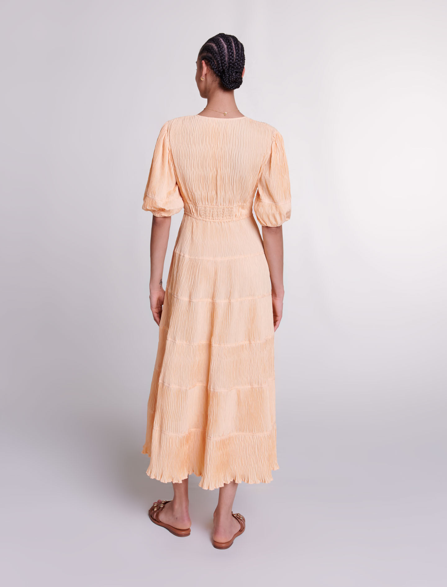 パーティードレス Pleated Maxi Dress Maje_MFPRO04121-0860_F_1.jpg