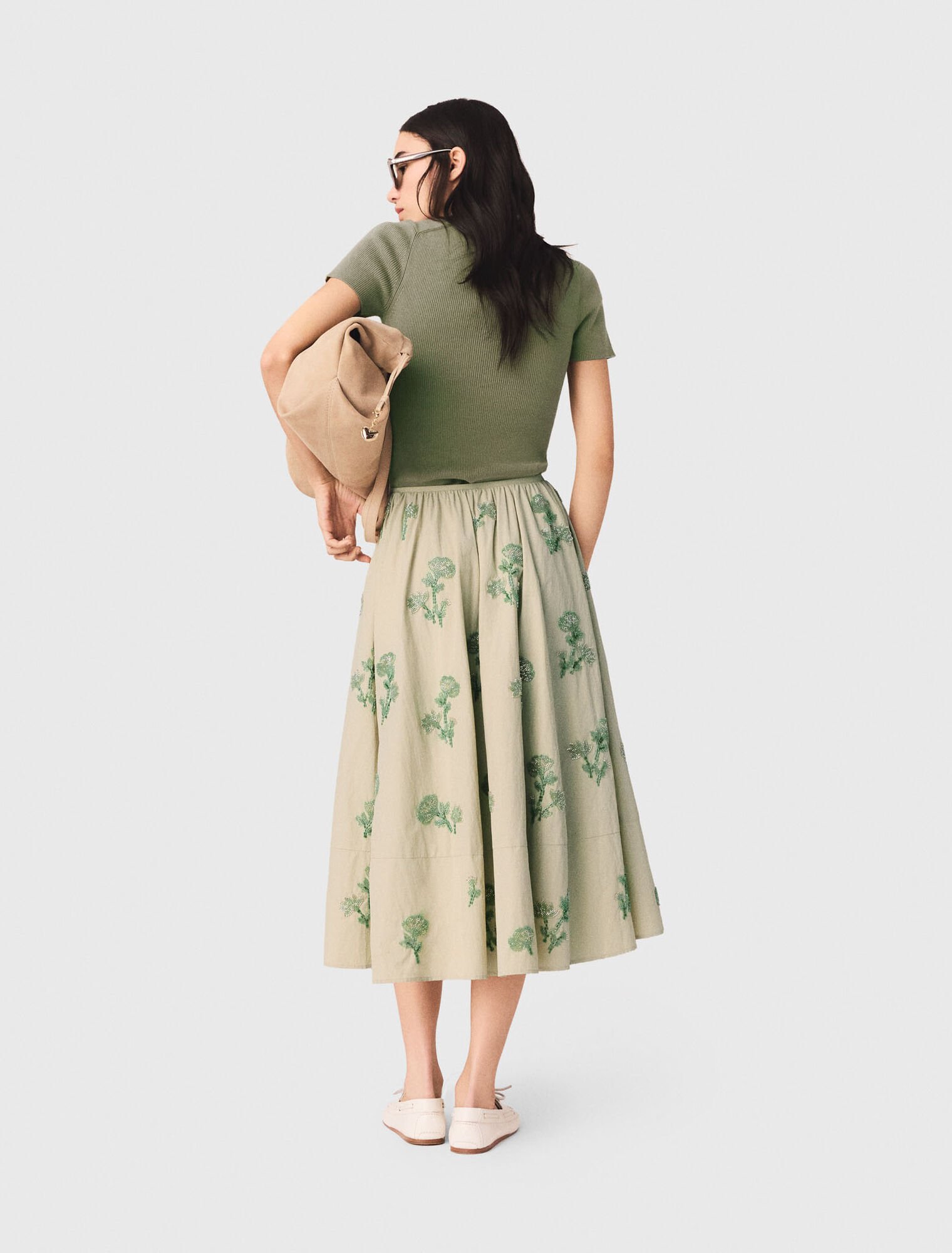 Beaded technical skirt