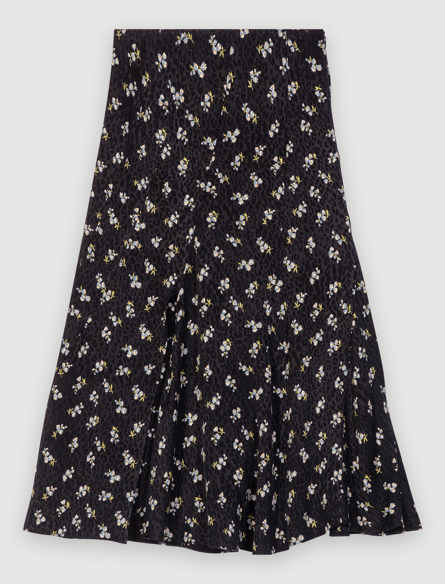 Floral printed long skirt Blue For Women | Maje Floral printed long skirt Blue For Women | Maje