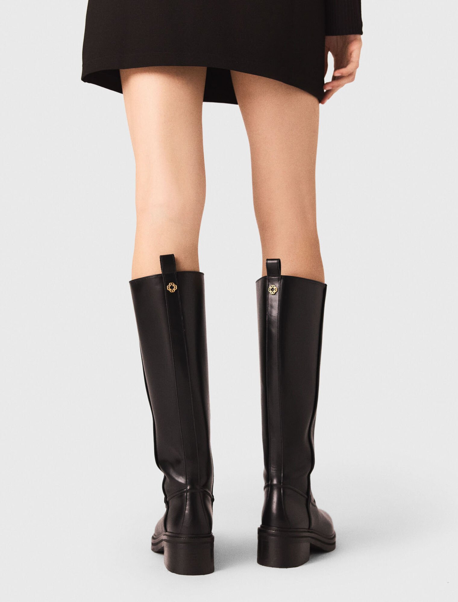 Leather boots