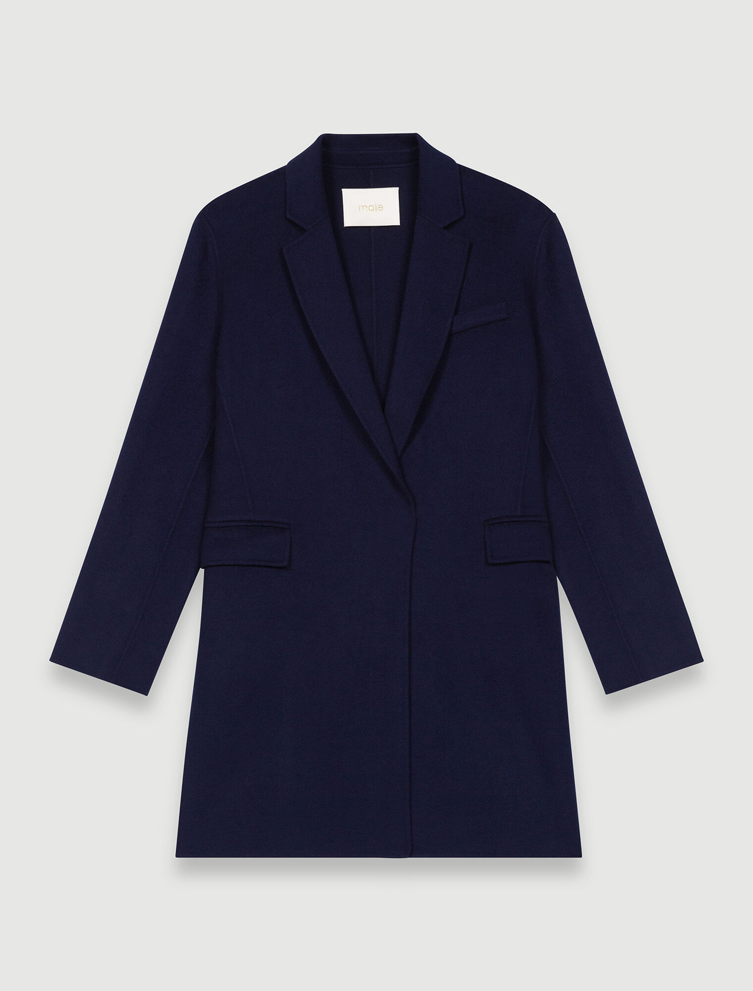 Blazer-style double face coat