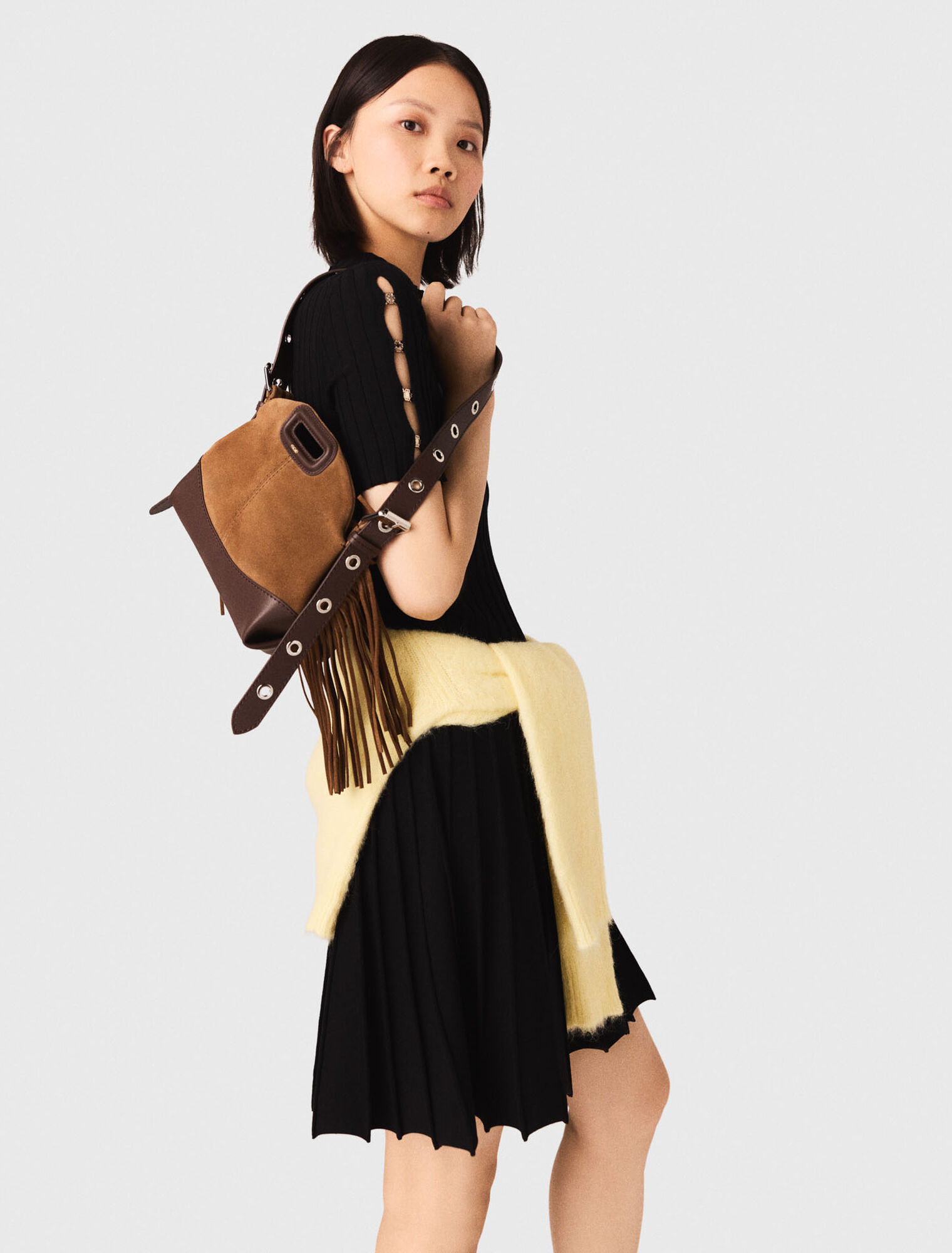 Leather and suede Miss M Mini bag