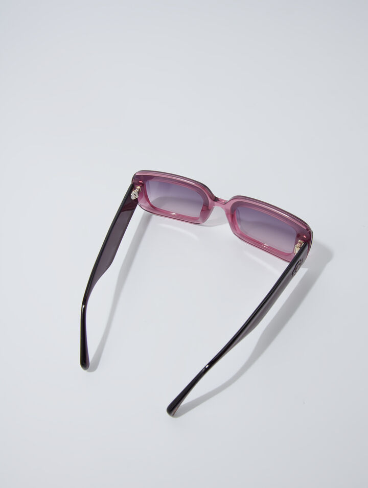 Acetate glasses with smoked lenses