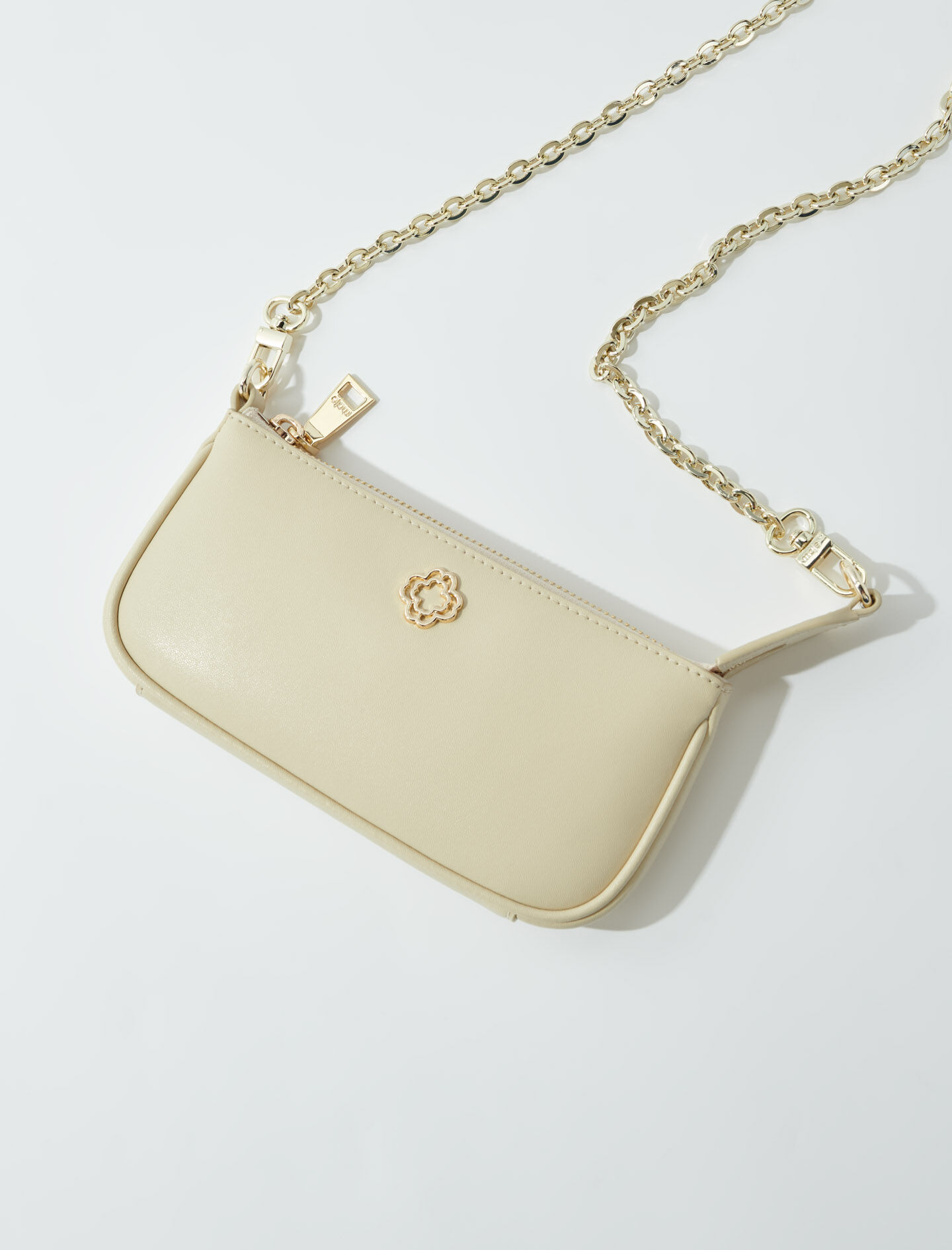 小物 msy Small leather clutch bag White For Women | Maje