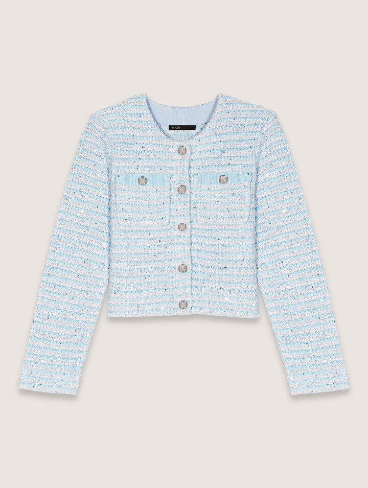 Sequinned cardigan