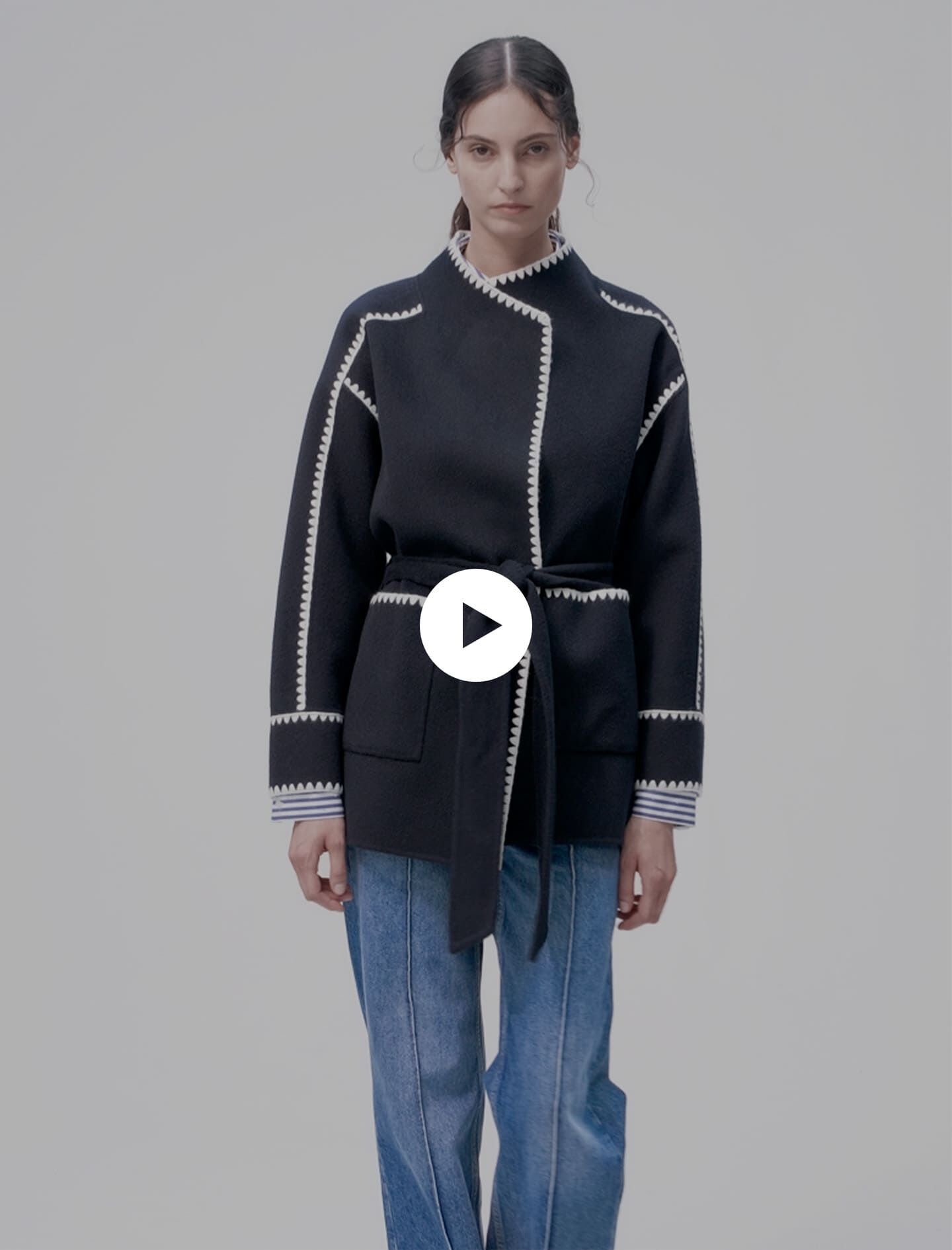 Double-faced coat Bicolor For Women | Maje
