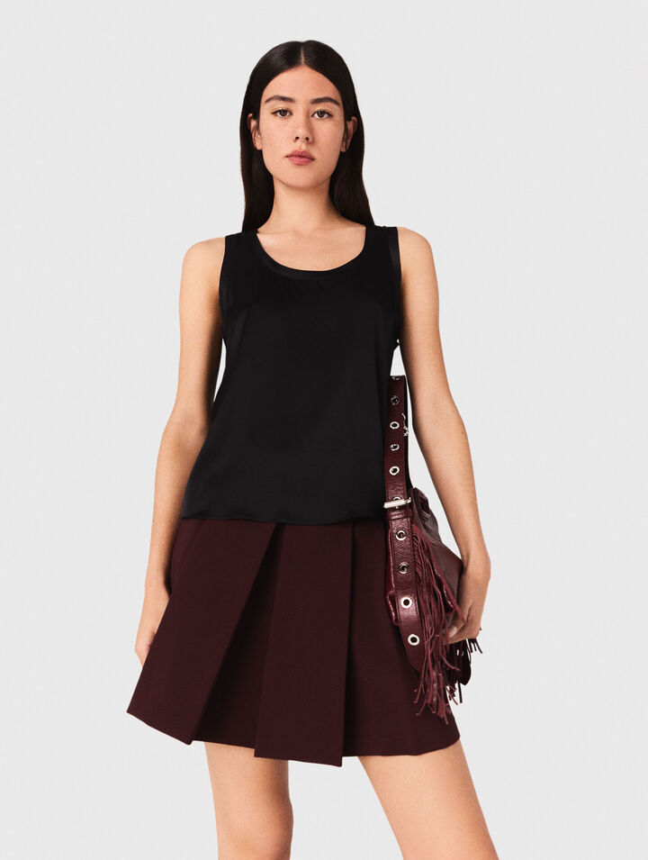 Silk tank top