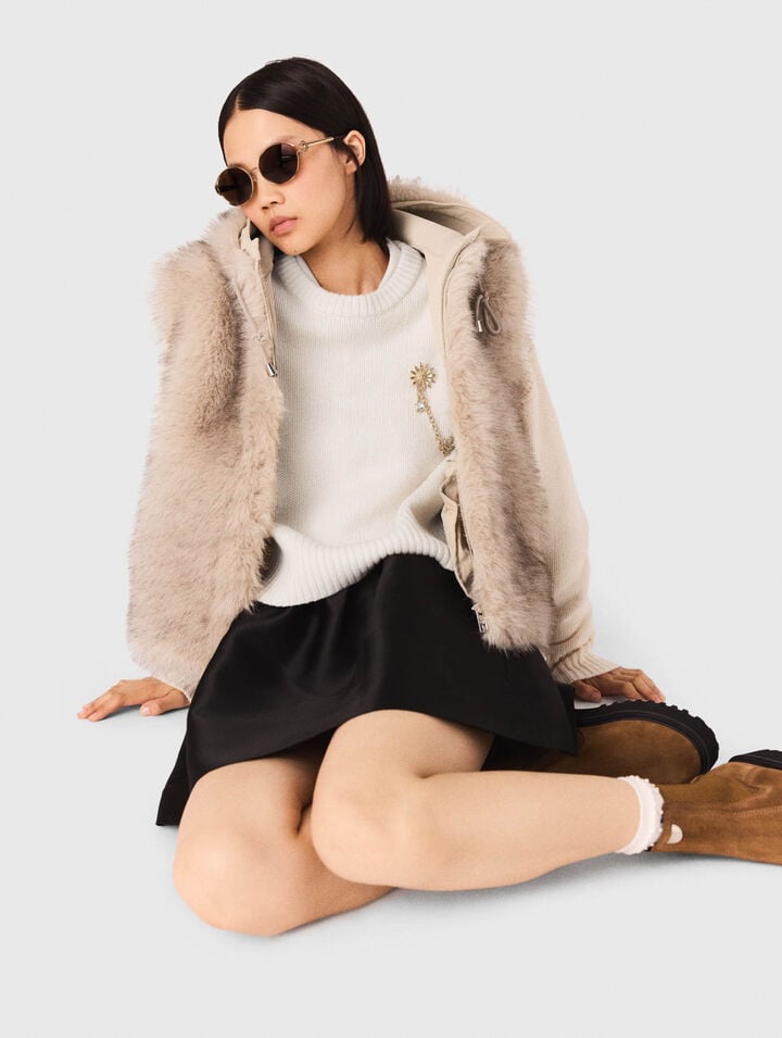 Short faux fur jacket