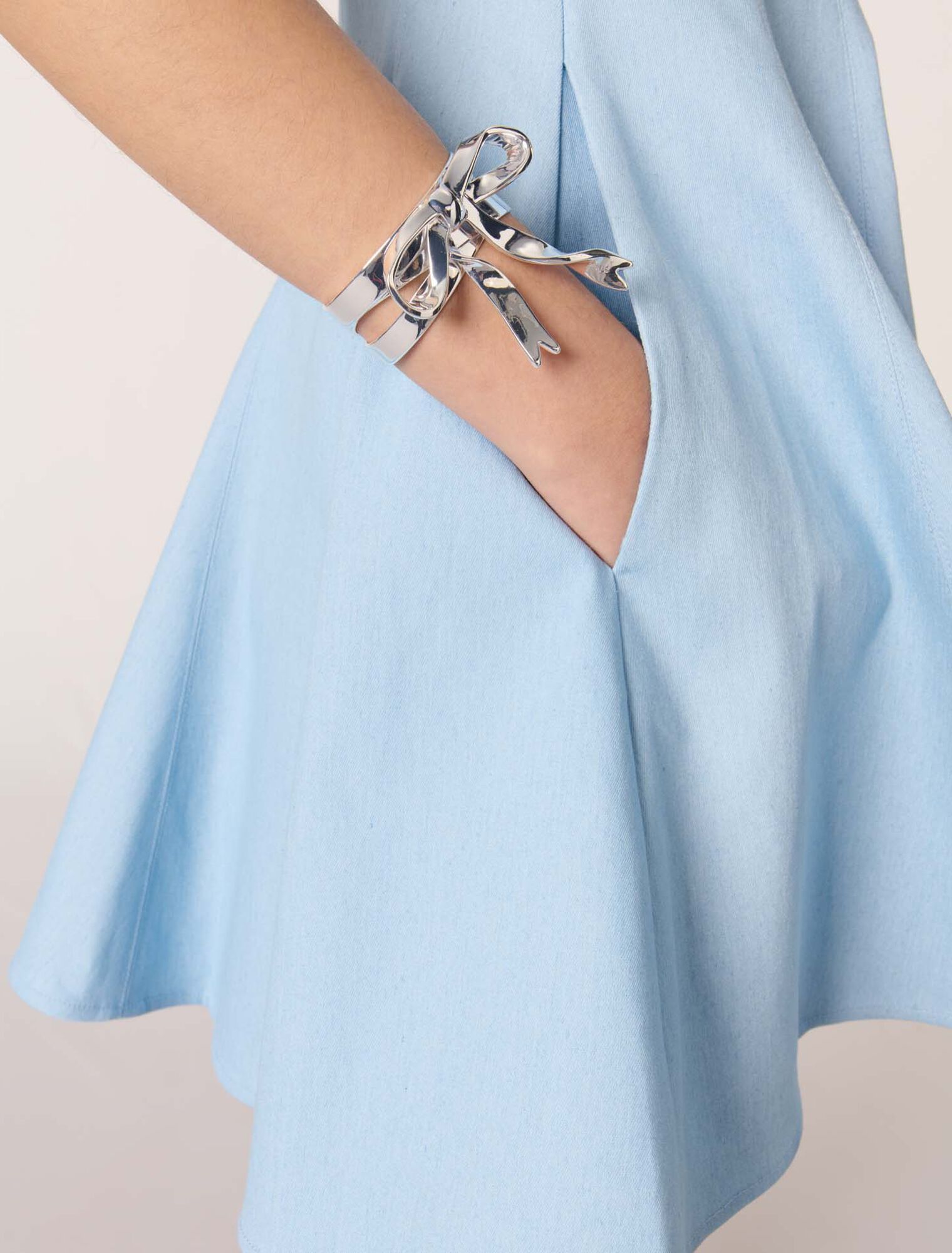 Mini flared cotton dress