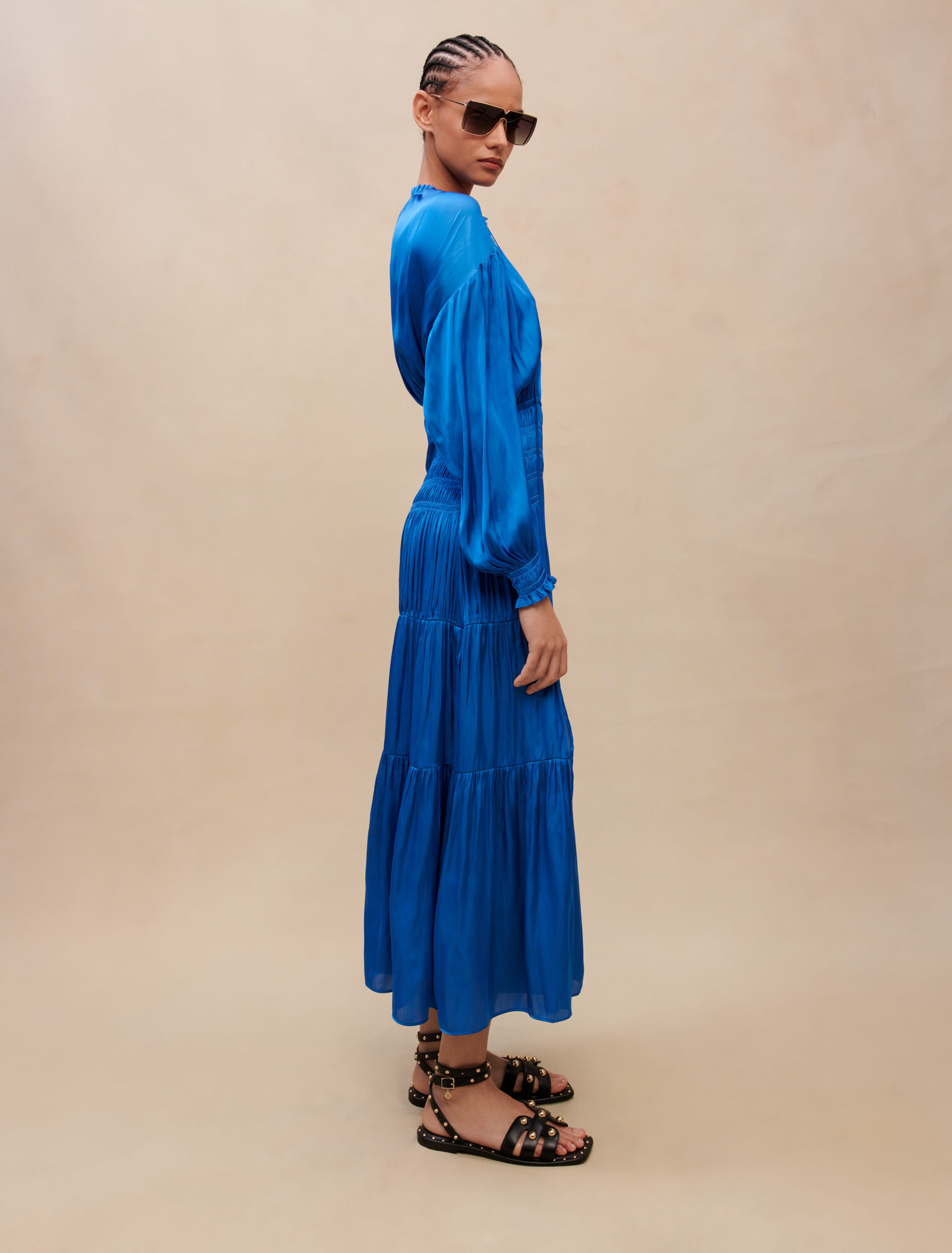 Long satiny dress