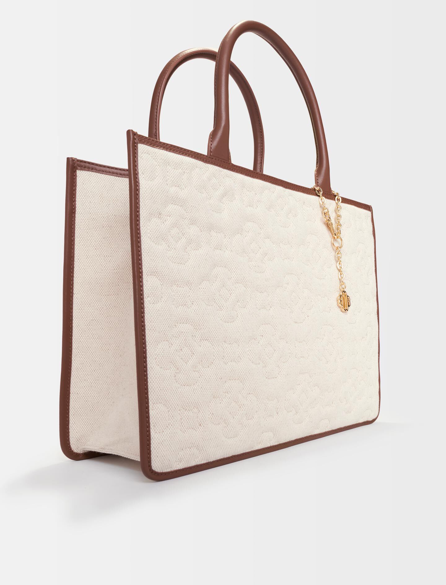 バッグ maje3333 Mini embossed-leather M bag with chain