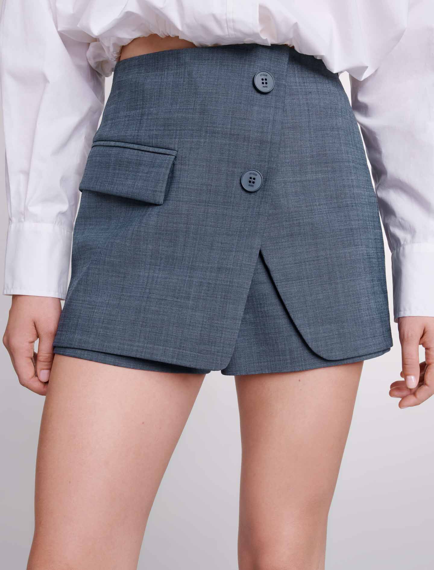 Skort Brown For Women | Maje