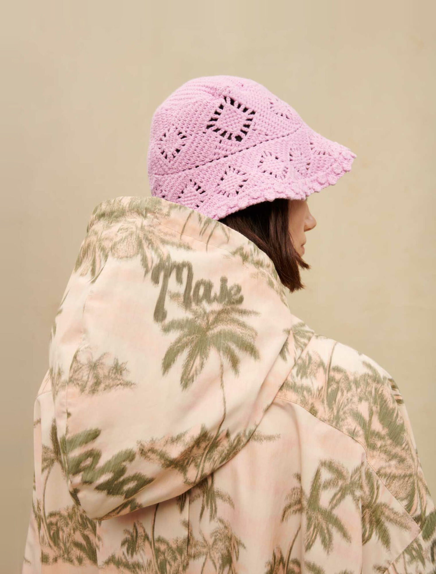 Palm-tree print jacket