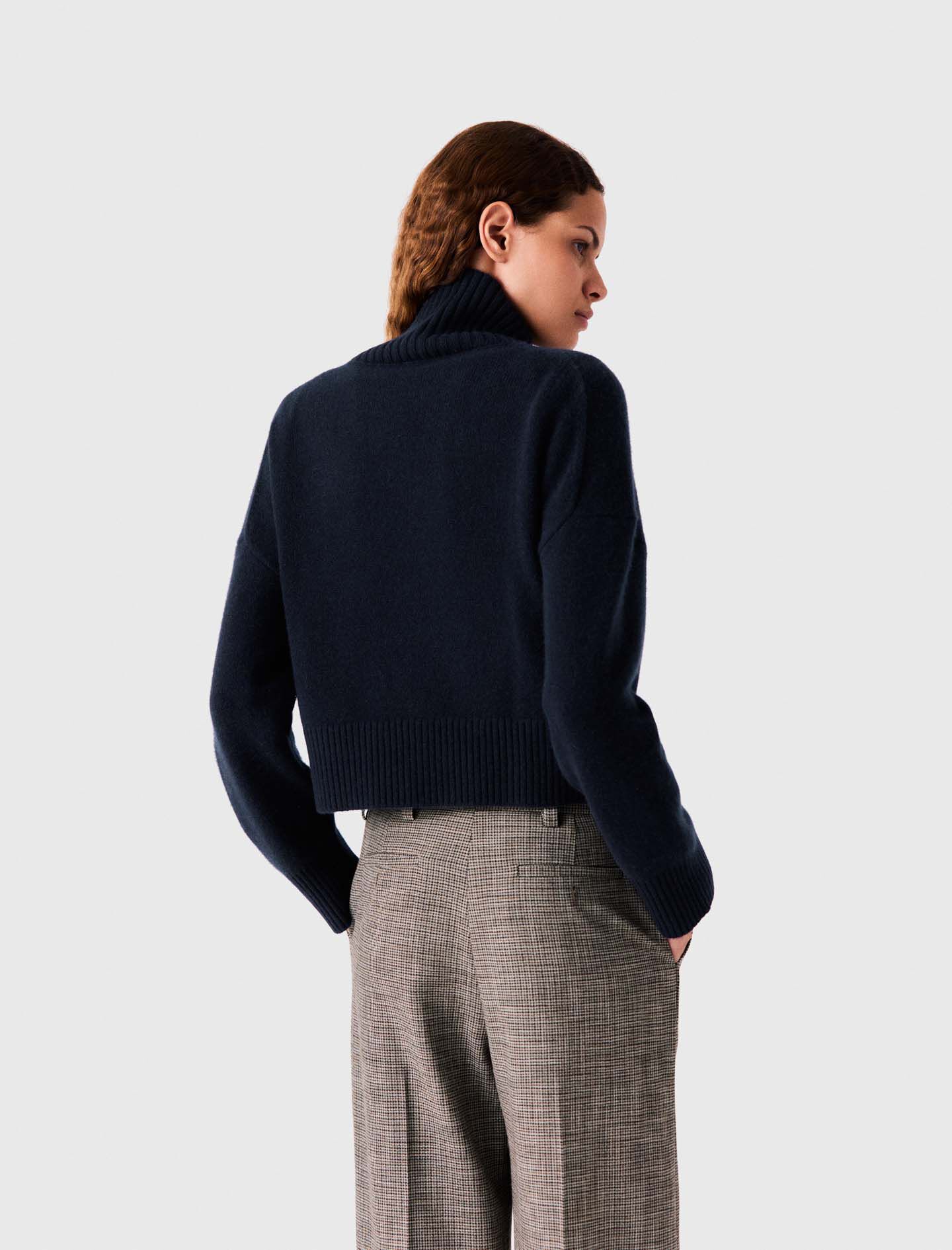 High-Neck Cashmere Sweater