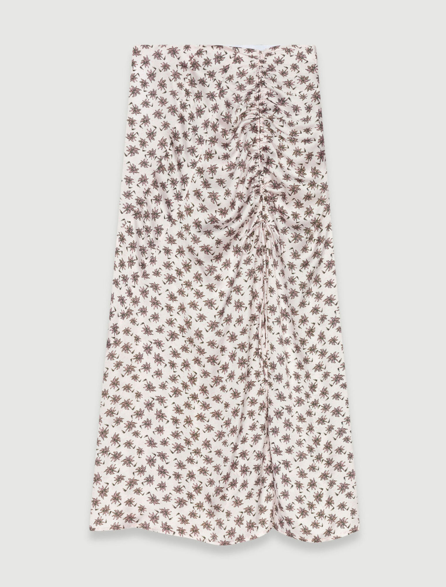 Slit midi skirt