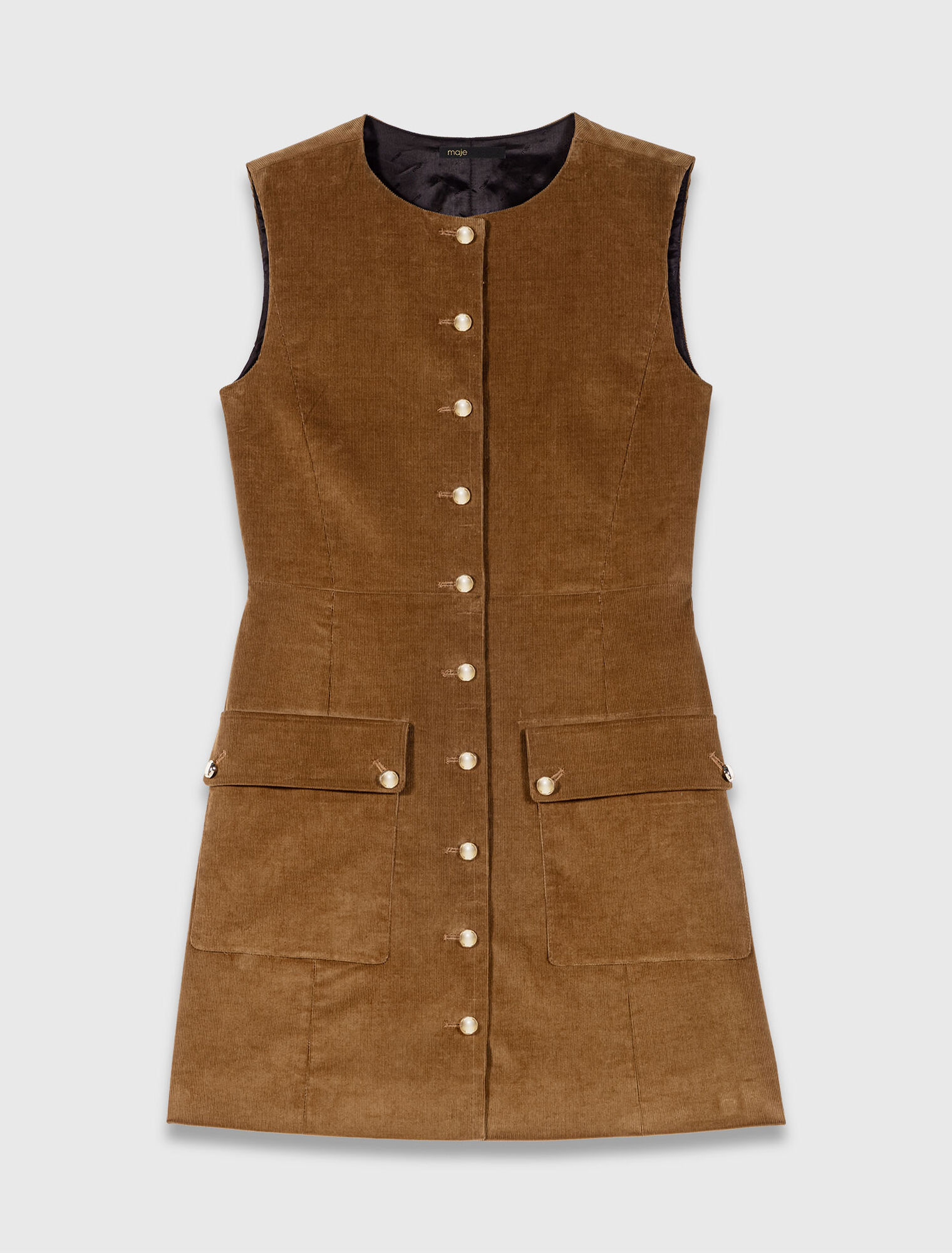 Short corduroy dress