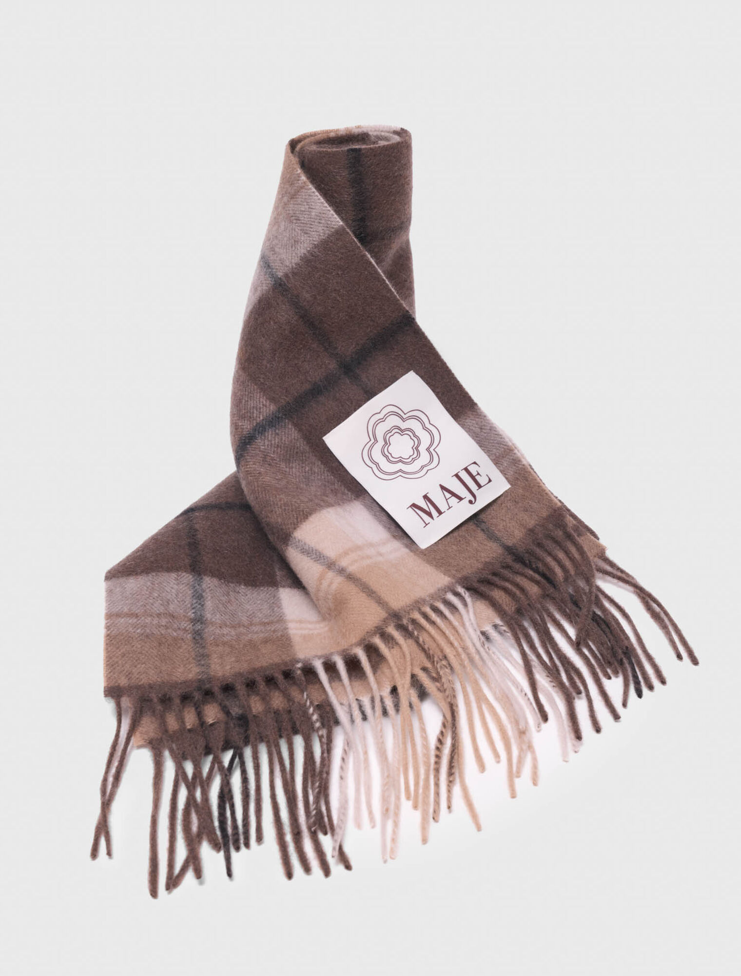 Wool check scarf Wool check scarf