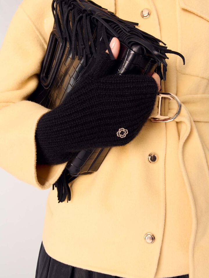 Wool and cashmere mittens
