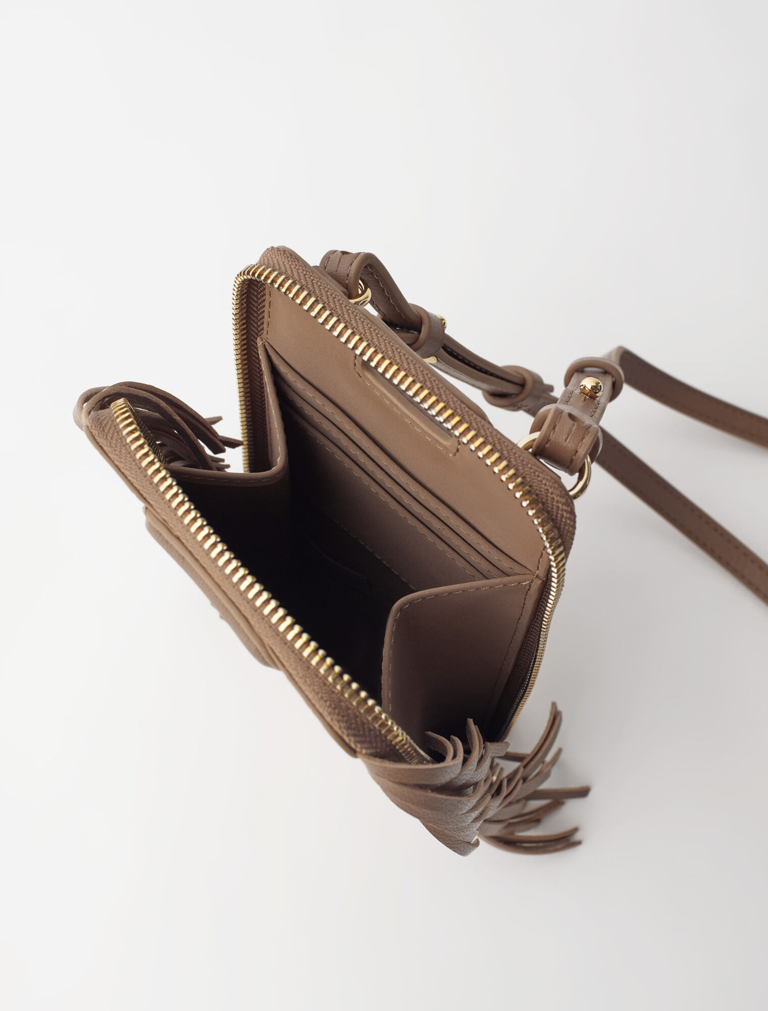 Embossed leather M phone case