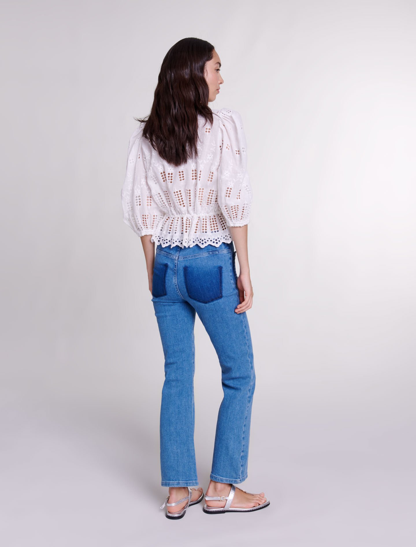 Mid-rise jeans Blue For Women | Maje