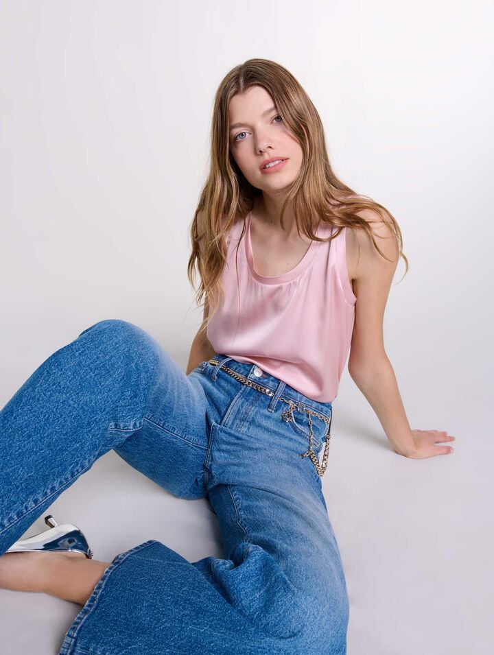 Silk tank top