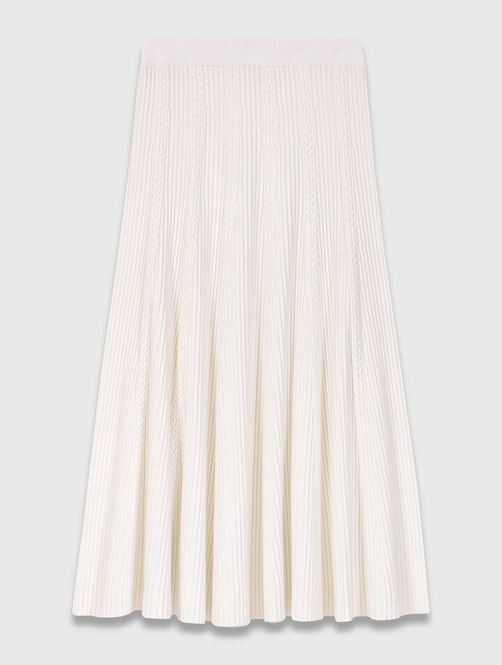 Long knit skirt