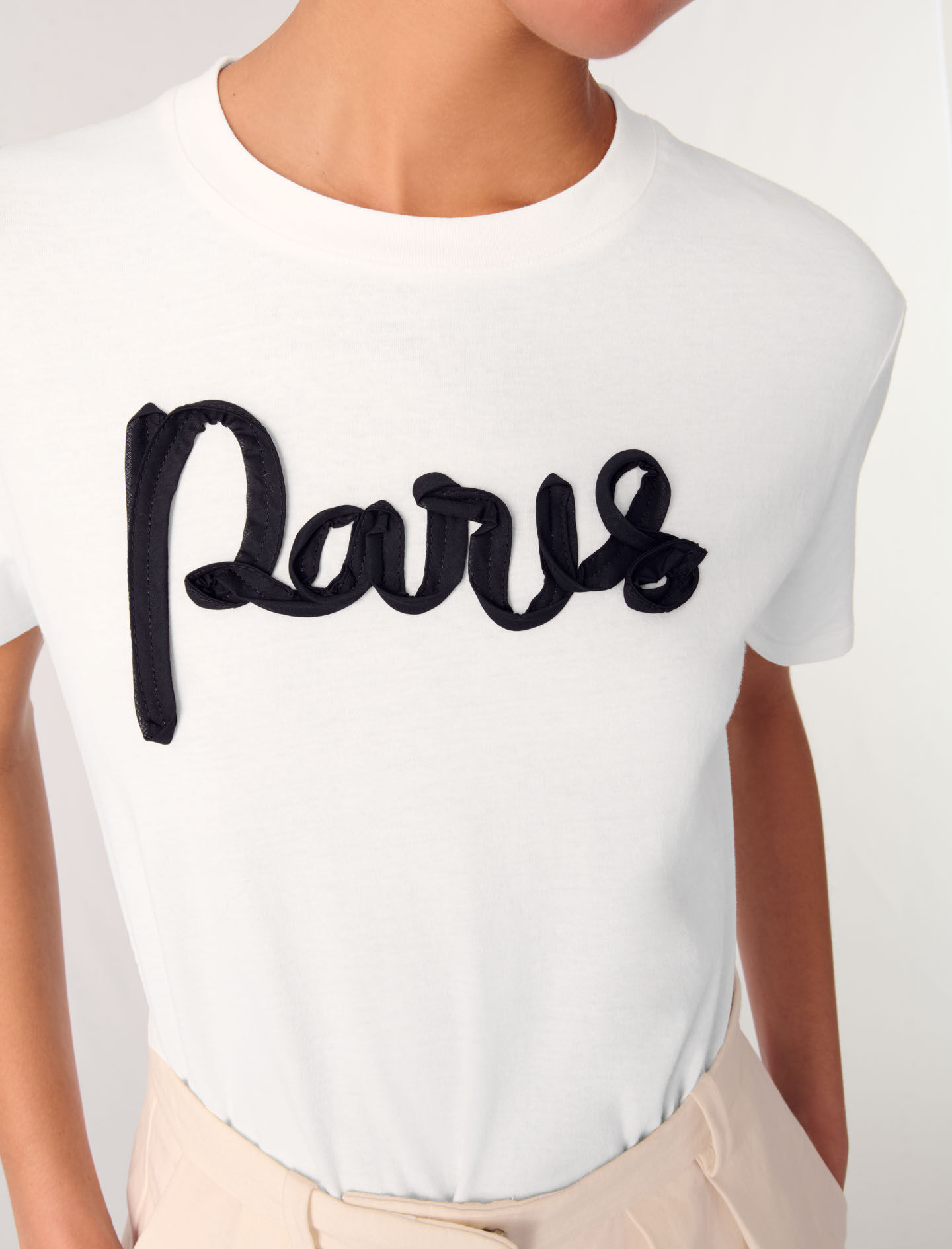 MAJE 売れ筋商品|||マージュ Tシャツ トップス レディース Tops White Cotton T-shirt White For Women | Maje