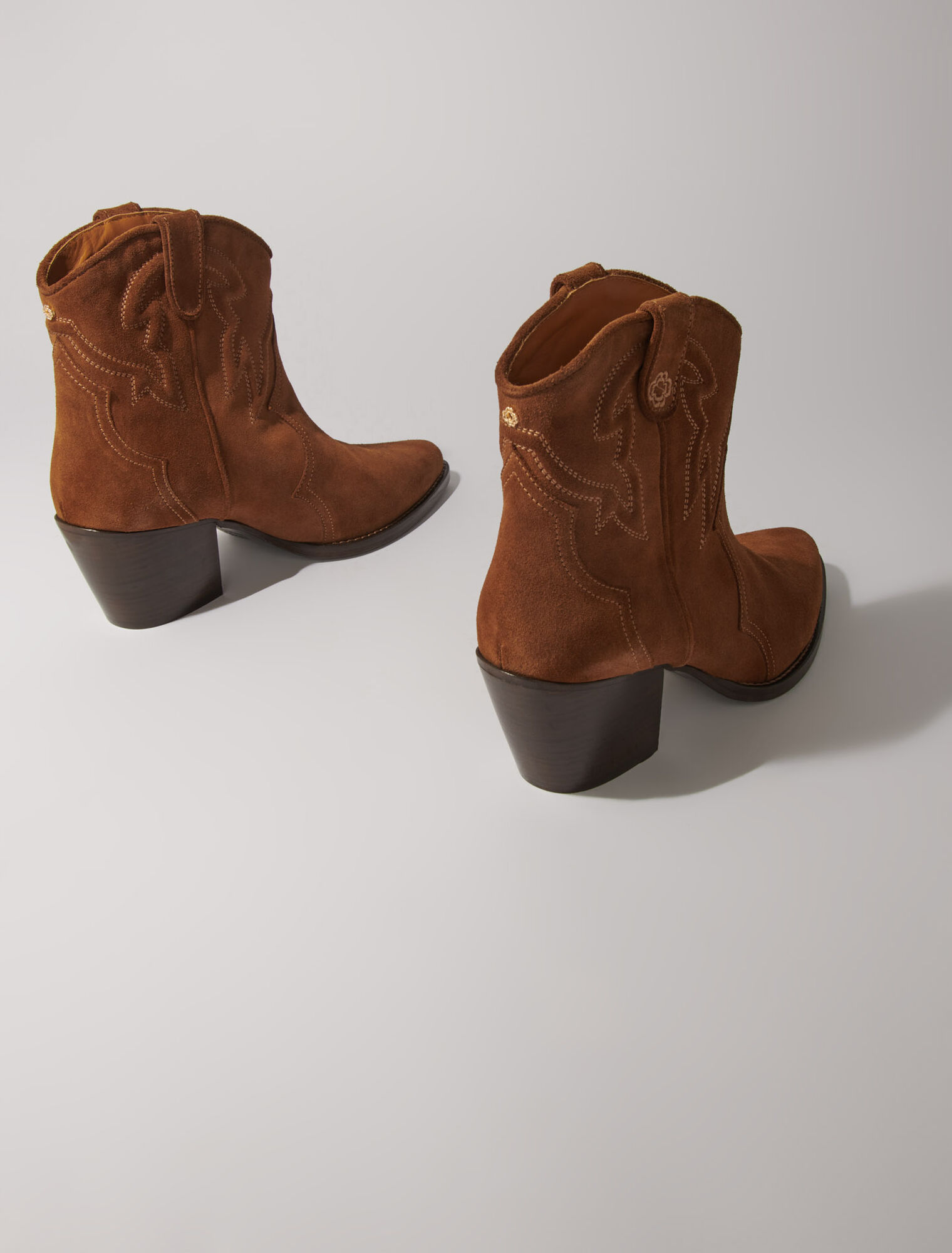 Suede ankle boots