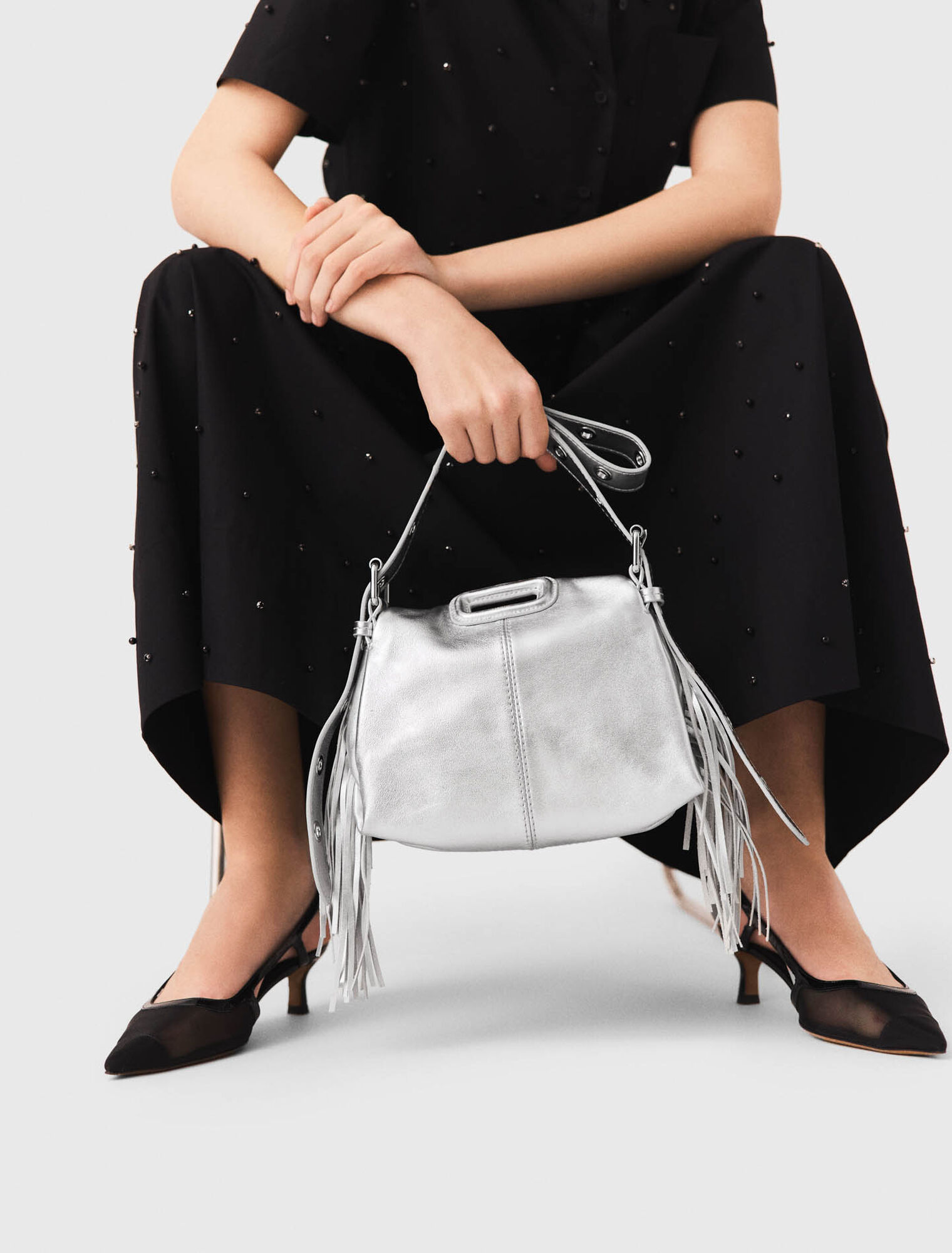 Metallic leather Miss M Mini bag