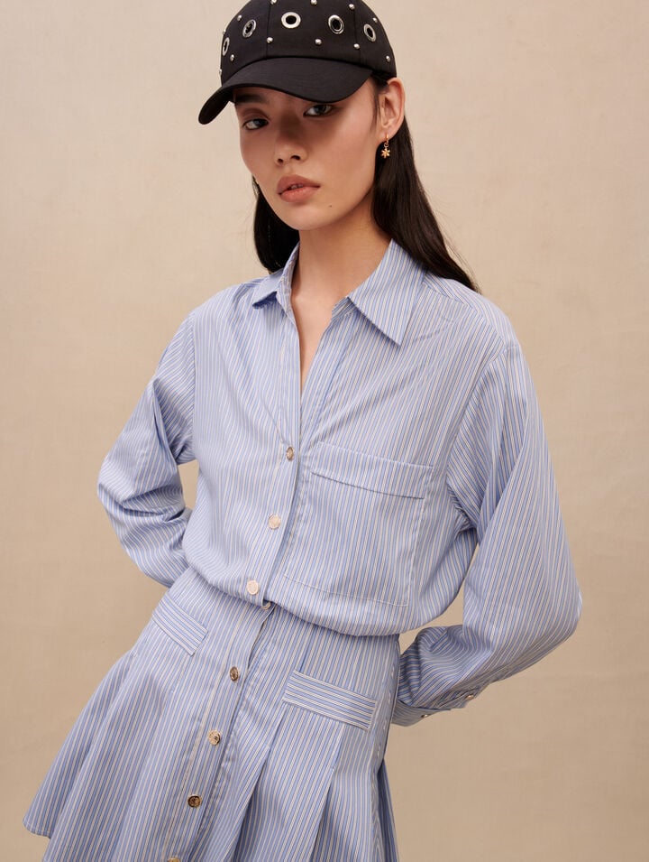 Striped shirt dress