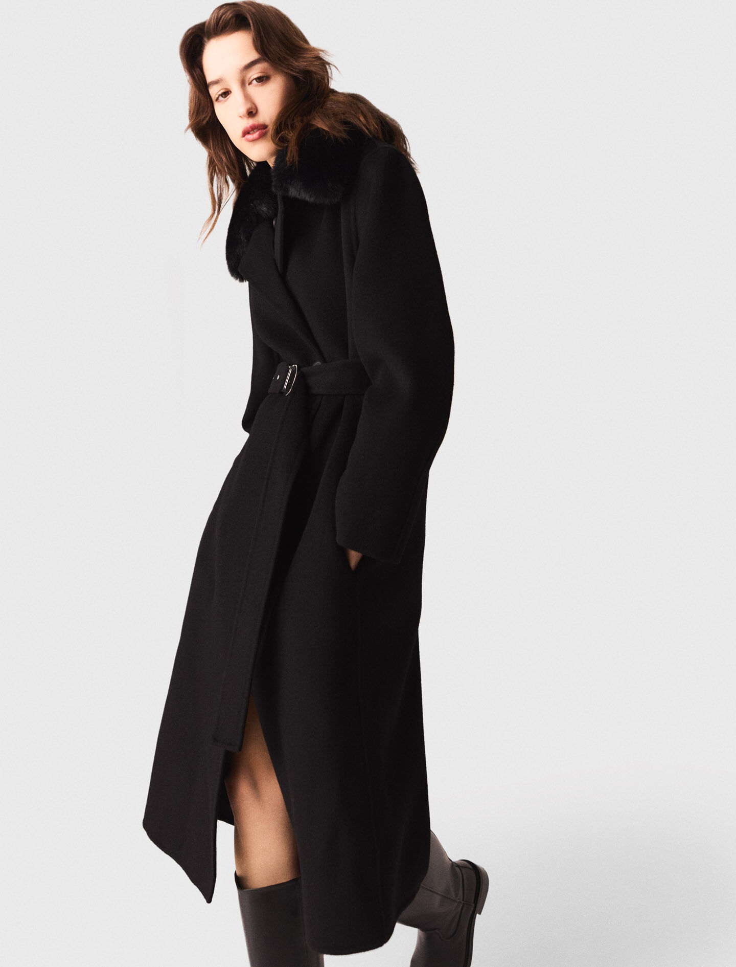 ジャケット・アウター CLANE UP NECK OVER DOUBLE COAT Undercover A/W 2006 'GURU GURU' Coming from one of Jun