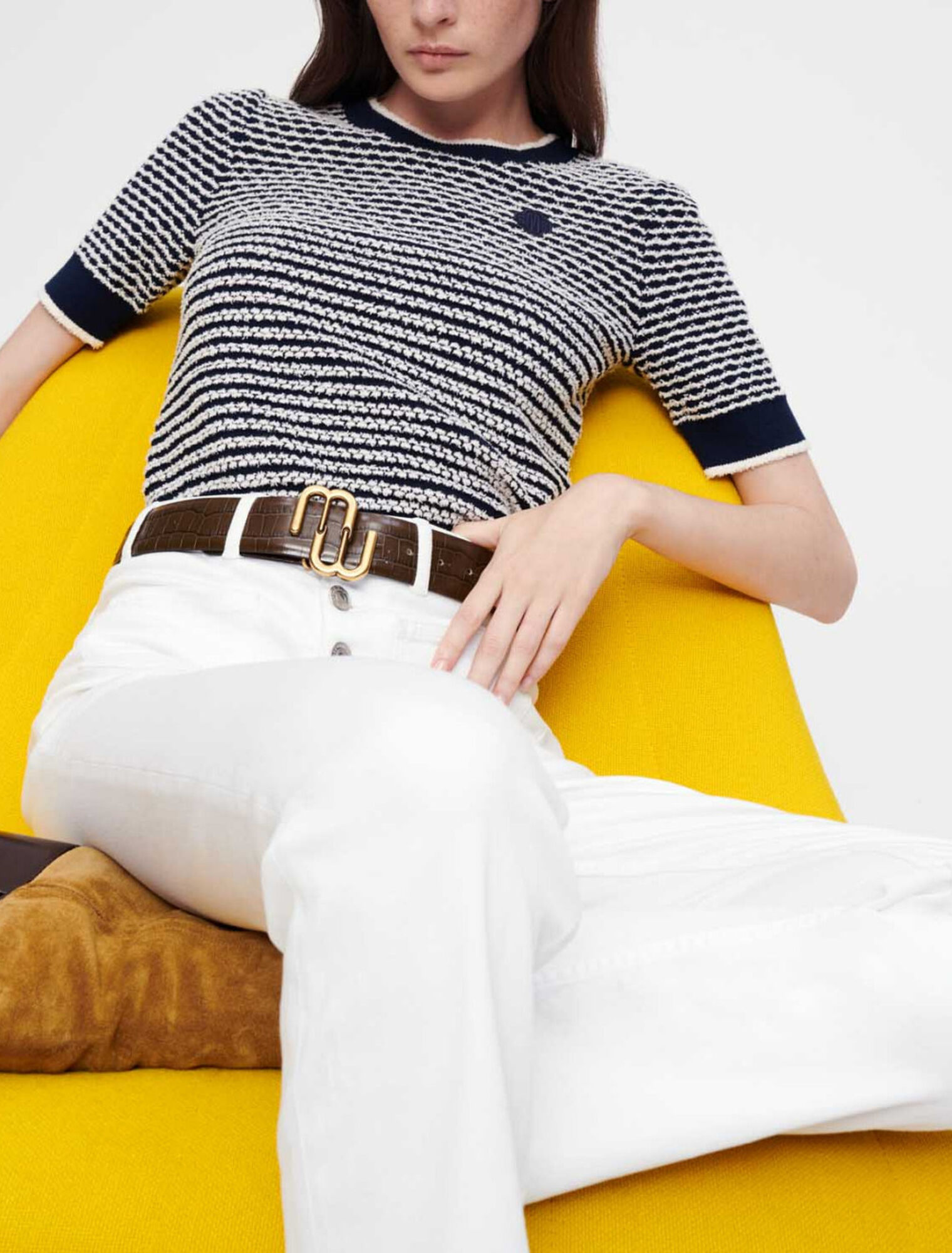 Flared jeans with pockets