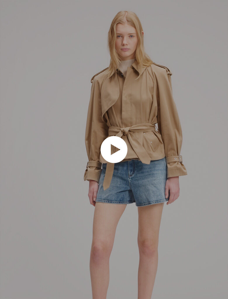 Julian Oversized Trench Coat | Washed Beige – California Arts