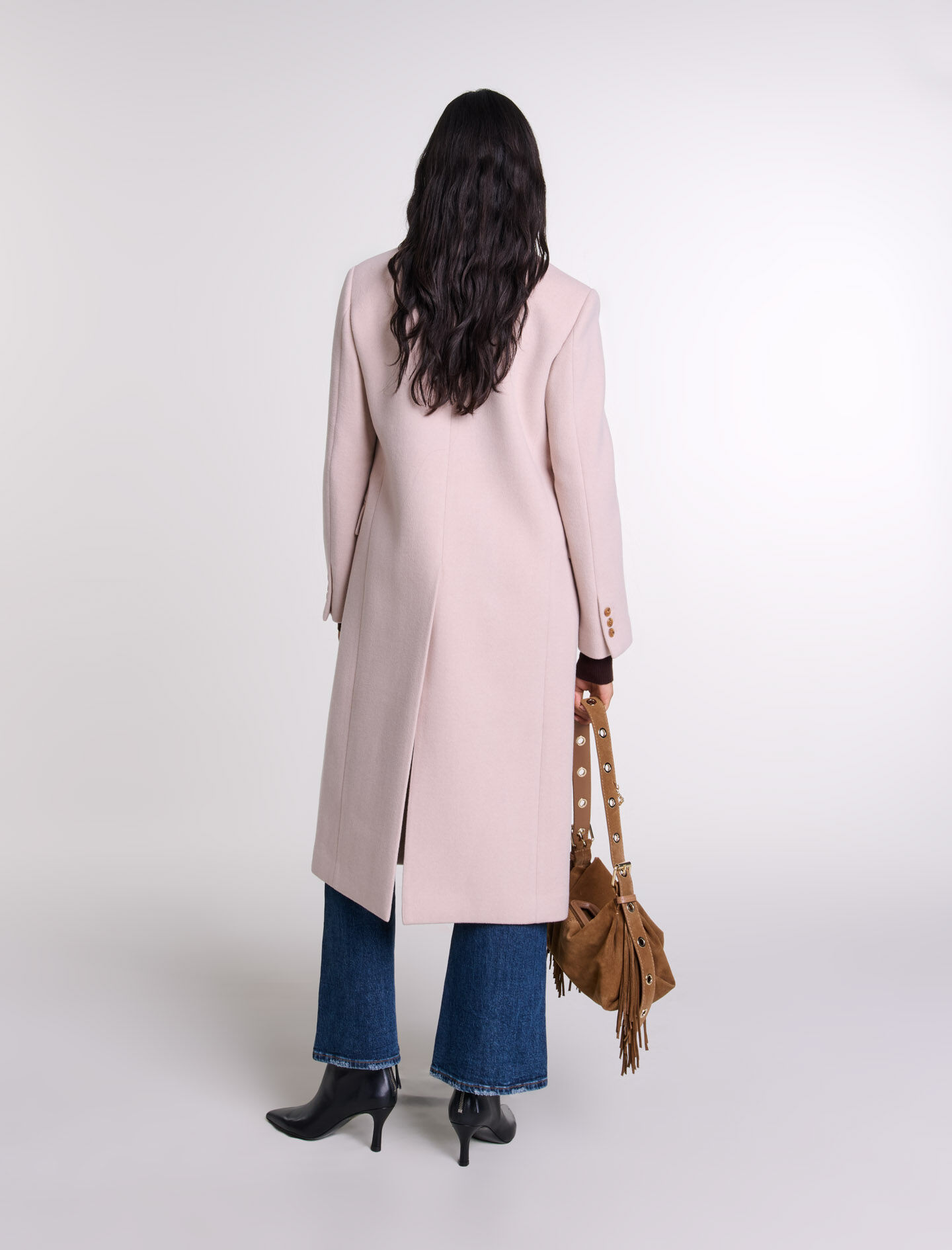 Long lined coat White For Women | Maje