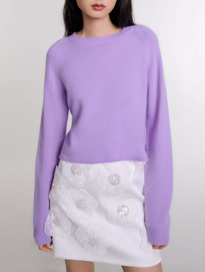 Short cashmere jumper