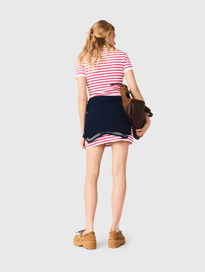 Striped polo dress