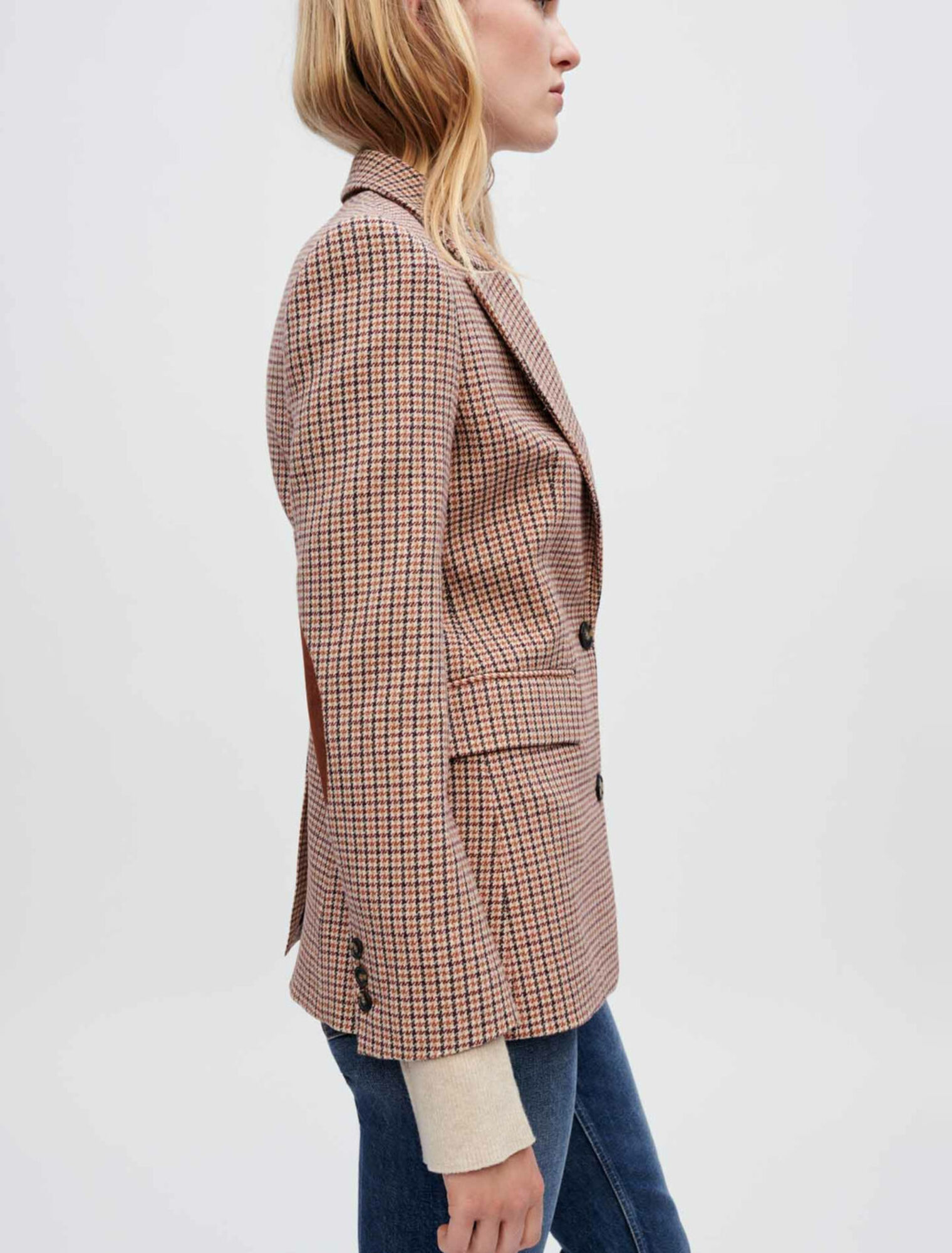 Houndstooth suit jacket