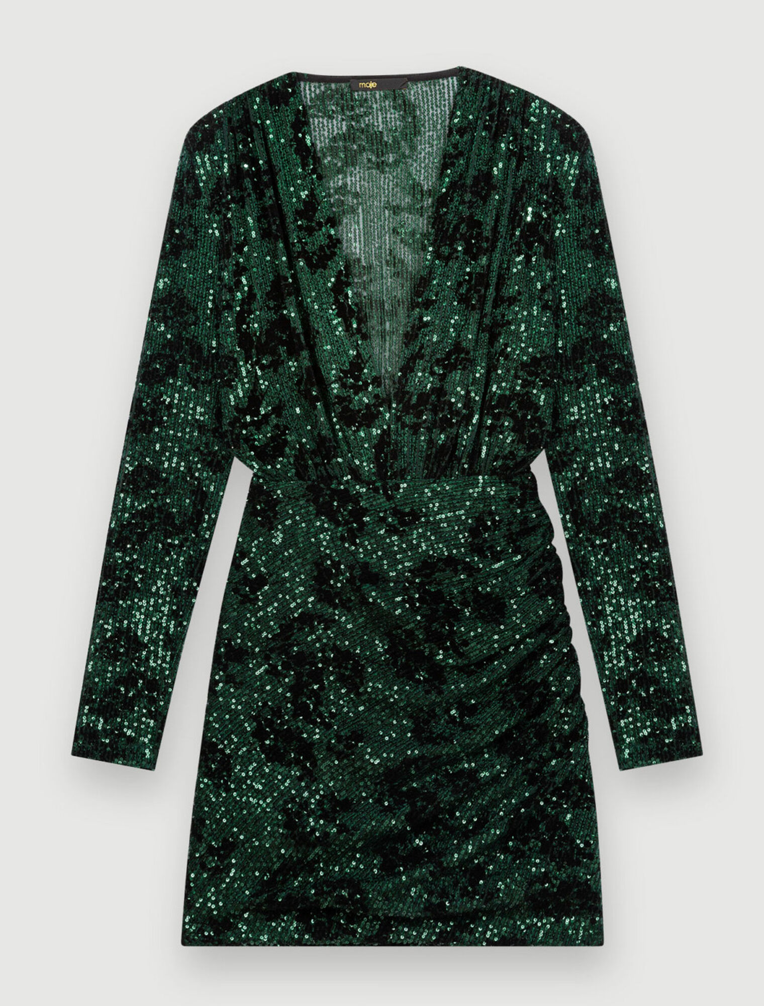 Sequin-embroidered dress