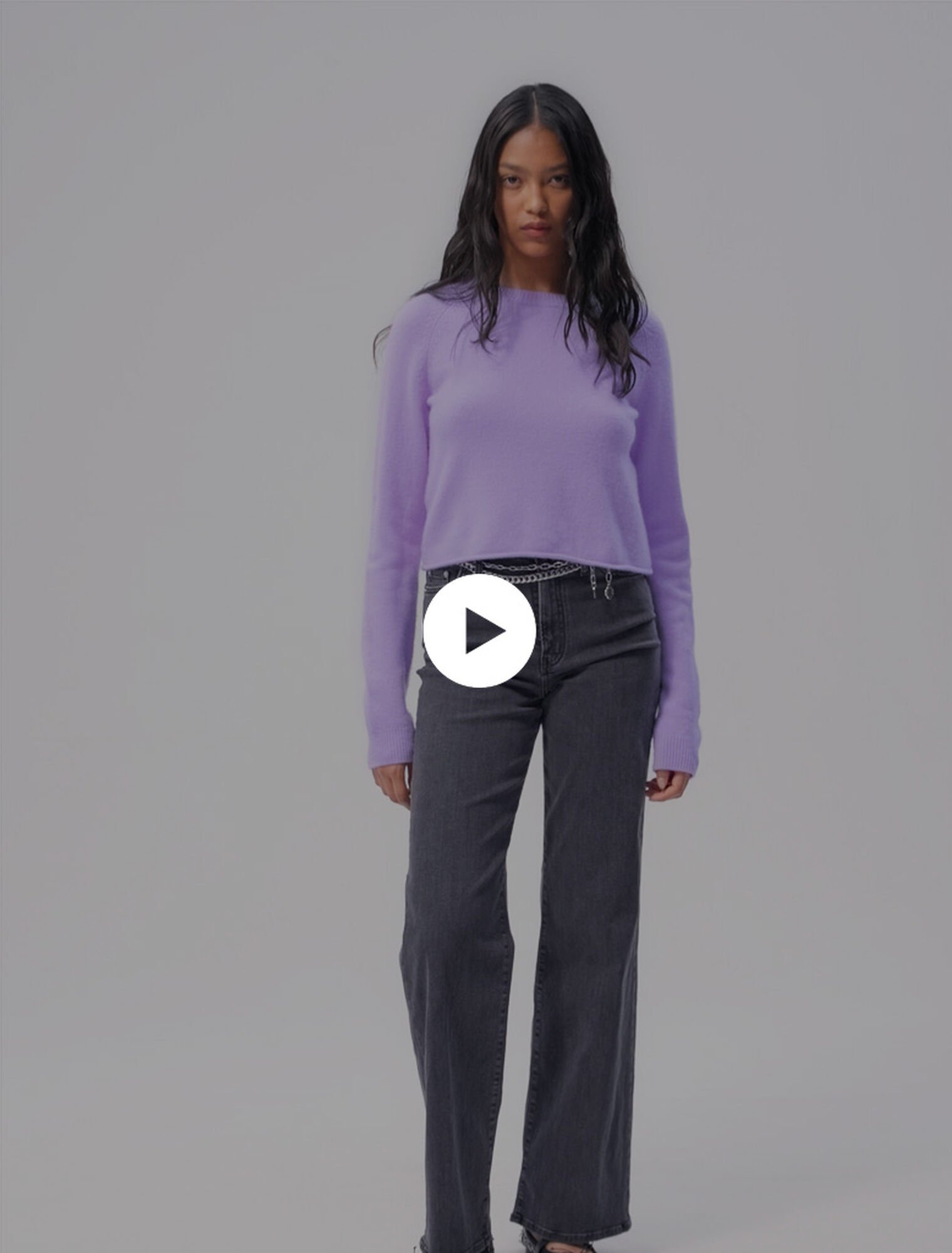 Black belted baggy jeans