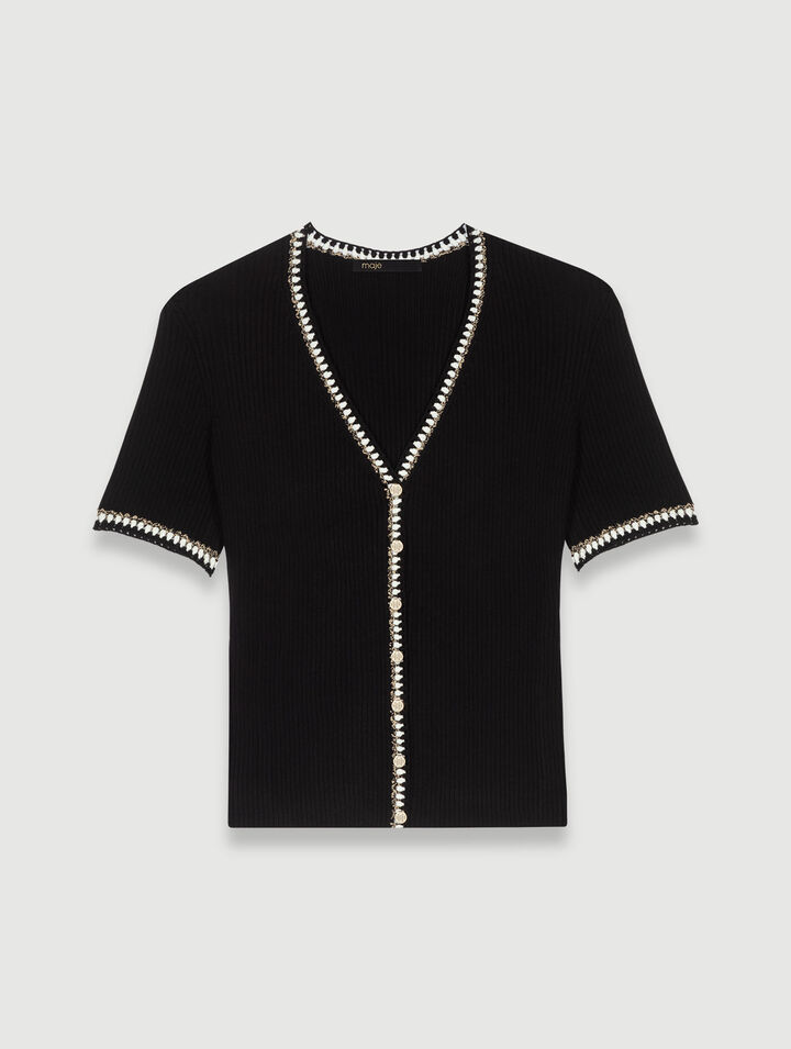 Fitted knitted pullover