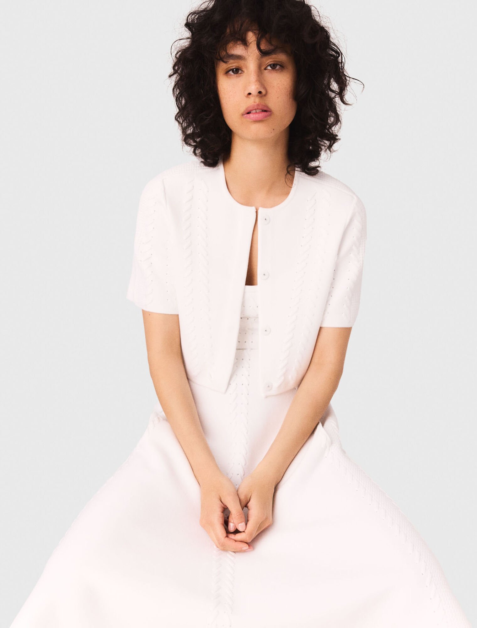 Cropped cardigan