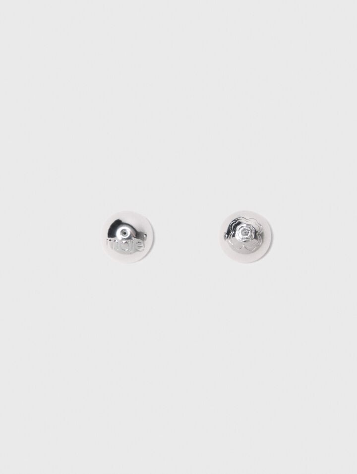 Rhinestone heart earrings