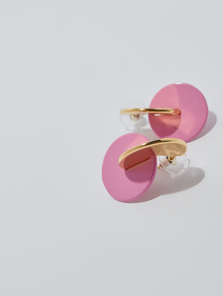 Enameled earrings