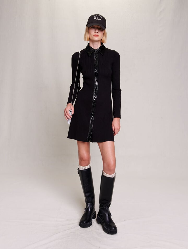 Short knit dress