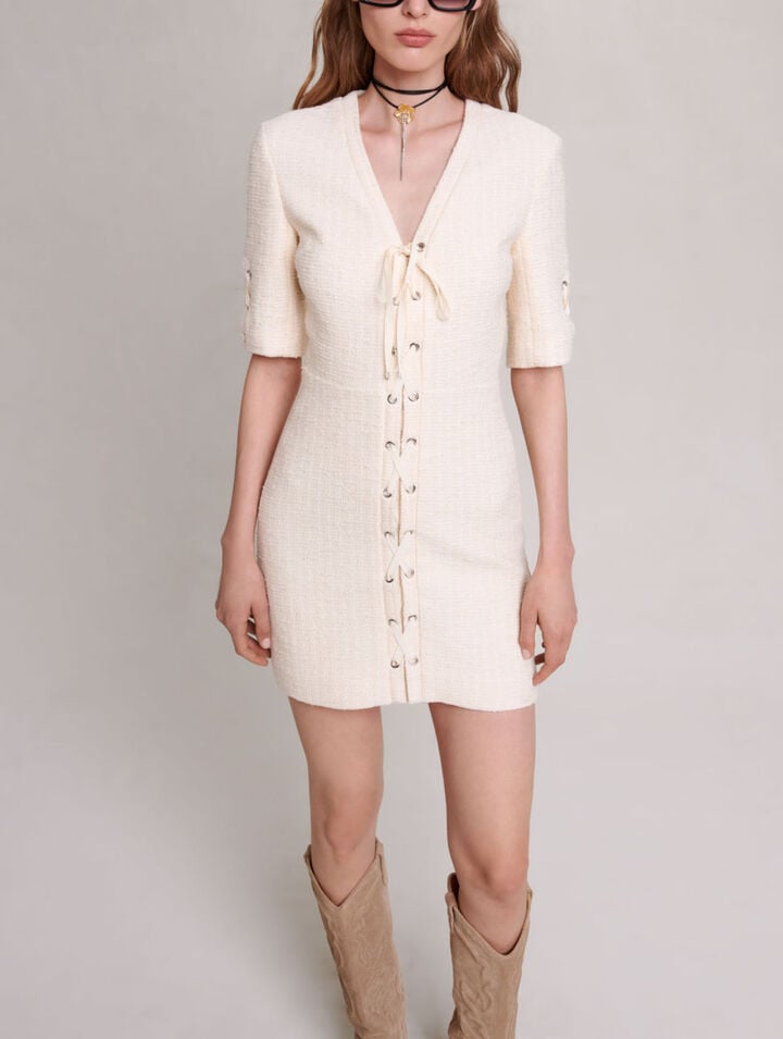 Short tweed dress