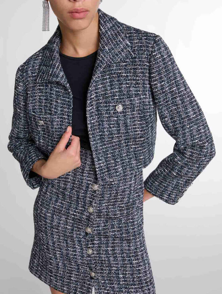 2-in-1 tweed dress