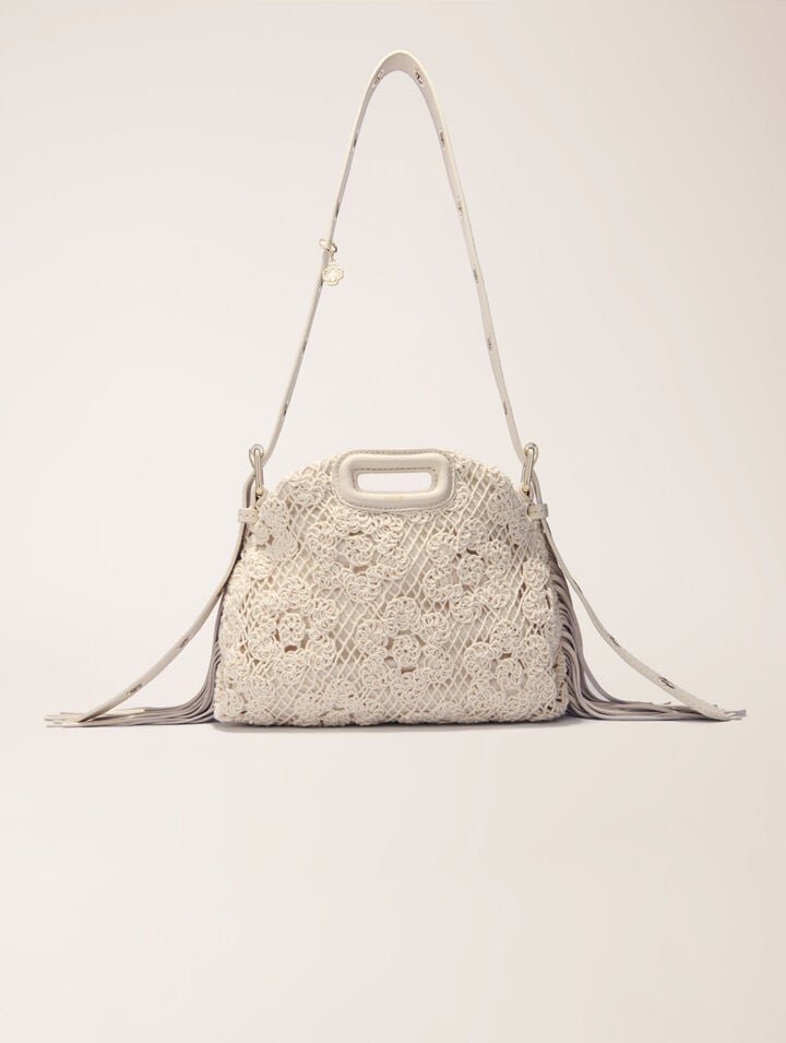 Crochet-knit mini Miss M bag