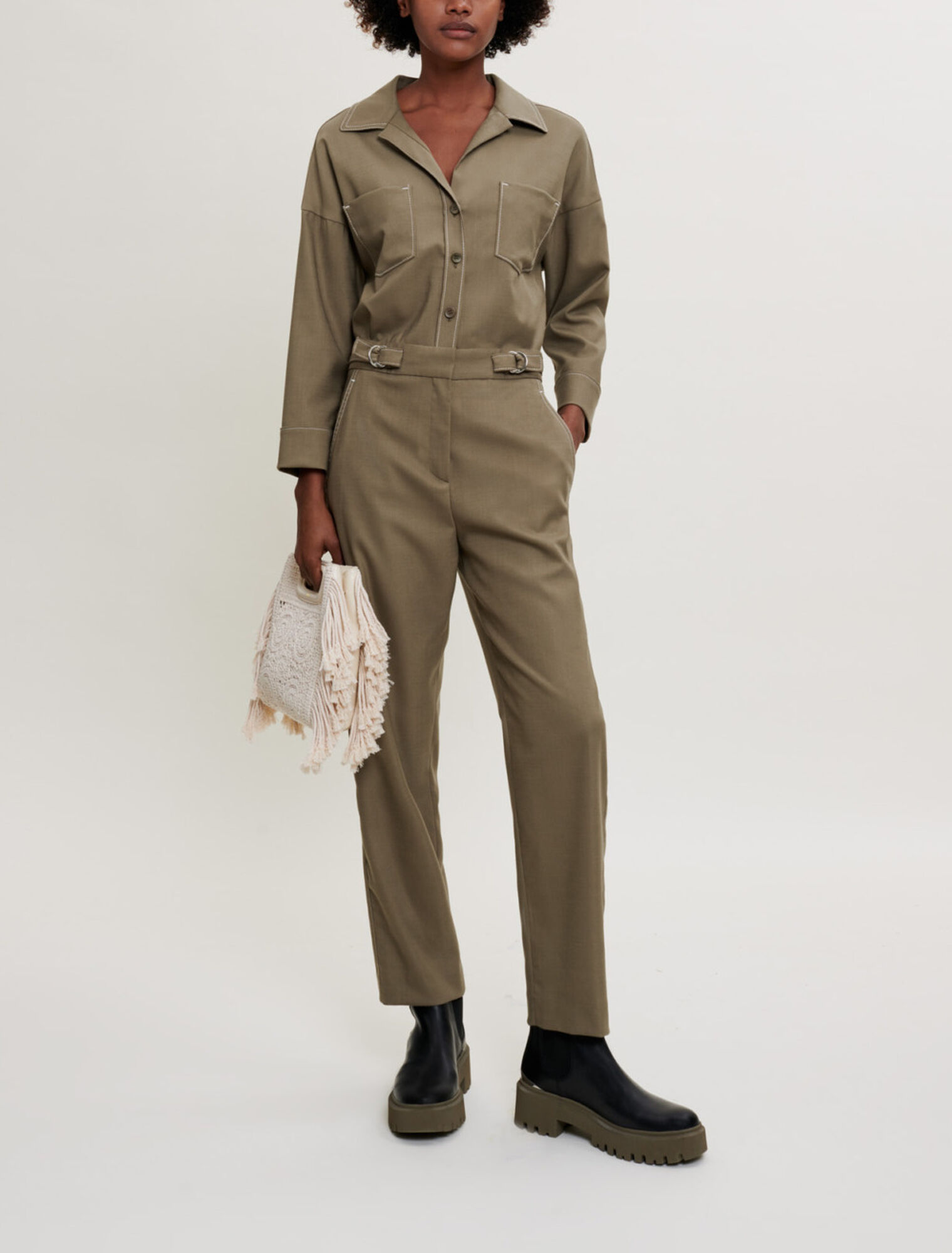 Straight-leg jumpsuit