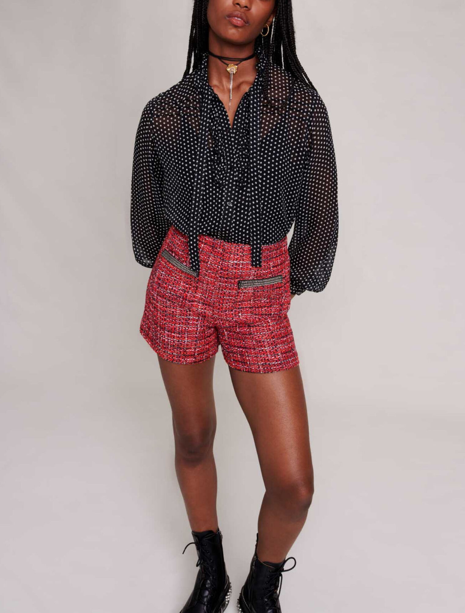 Polka dot blouse